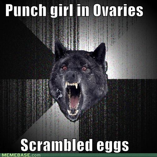 ireland - Punch girl in Ovaries 90 Scrambled eggs Memebase.com