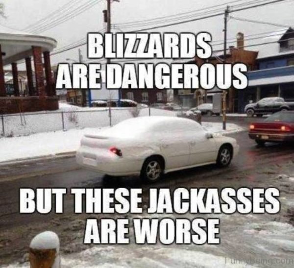 funny car memes 2018 - Blizzards 1 Are Dangerous But These Jackasses Are Worse Funny Being con