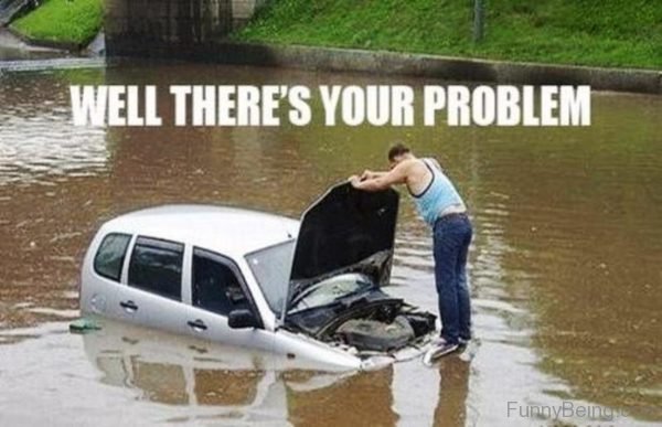 funny broken car - Well There'S Your Problem Funny Bemes