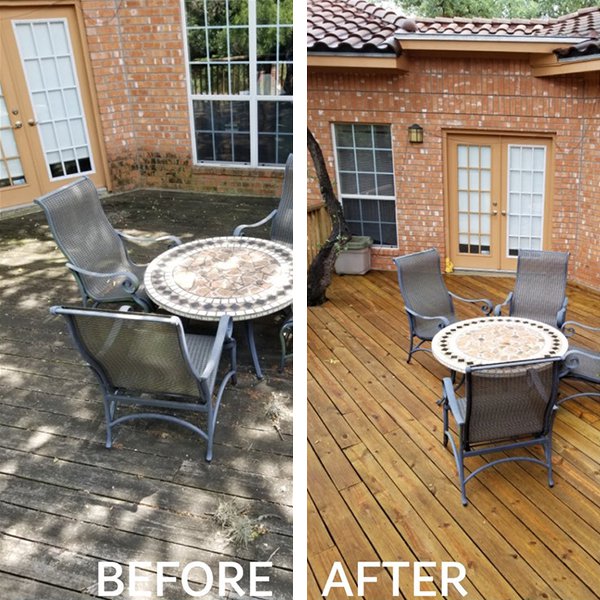 power washing chair - Before After
