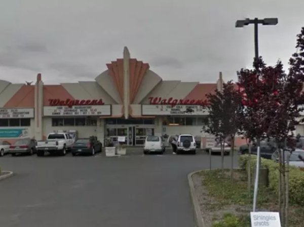 A former movie theater turned Walgreens.