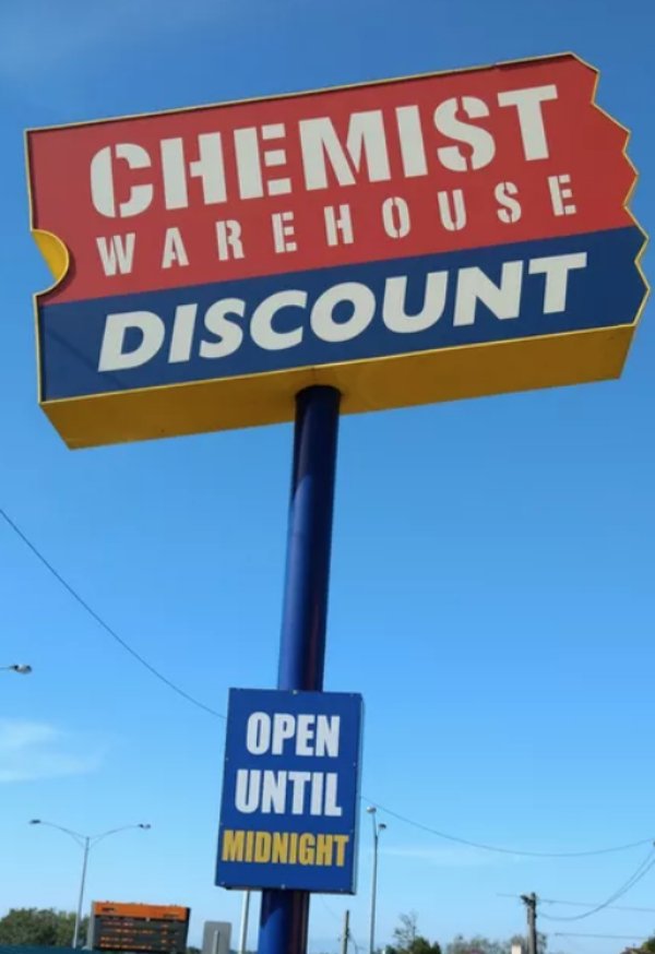 Blockbusters became a lot of things when they died, like this Chemist Warehouse.