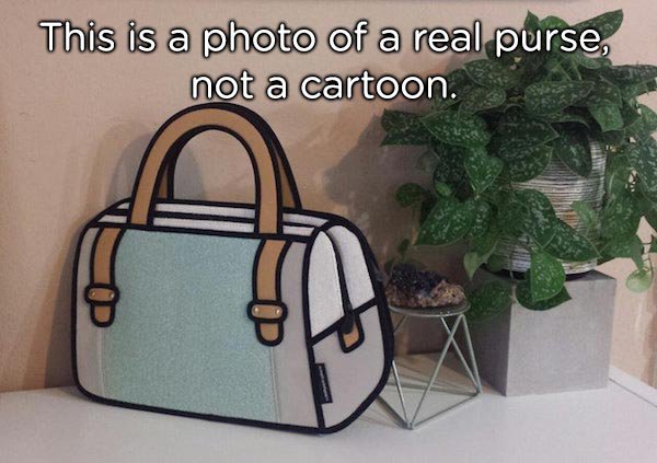 handbag - This is a photo of a real purse, not a cartoon.