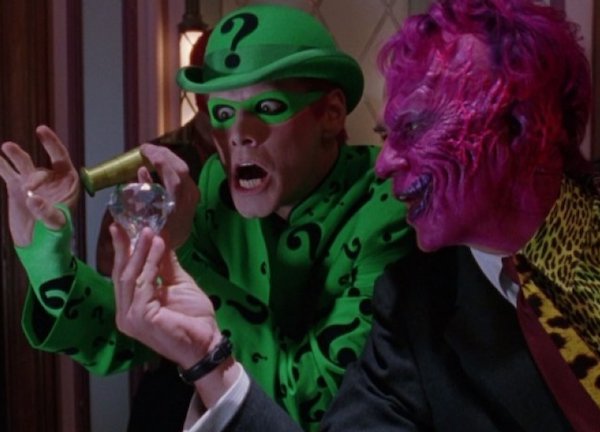 Batman Forever (1995)
While this film demonstrated a tonal change in the WB Batman Franchise, it wasn’t all that bad. Sure, I wish I could have seen a third film from Tim Burton, but Val Kilmer did a decent job, and the Riddler/Two-Face combo was pretty entertaining.

While Batman/Batman Returns still had some gloomy 80’s noir to it, this one embraced the camp and neon of the 90’s.