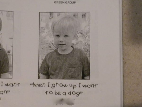 grow up i want - Green Group I want When I grow up I want to be a dog" an"