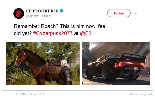 funny gaming memes - rein - Cd Projekt Red Remember Roach? This is him now, feel old yet? 2077 at Reddit kingfirejet