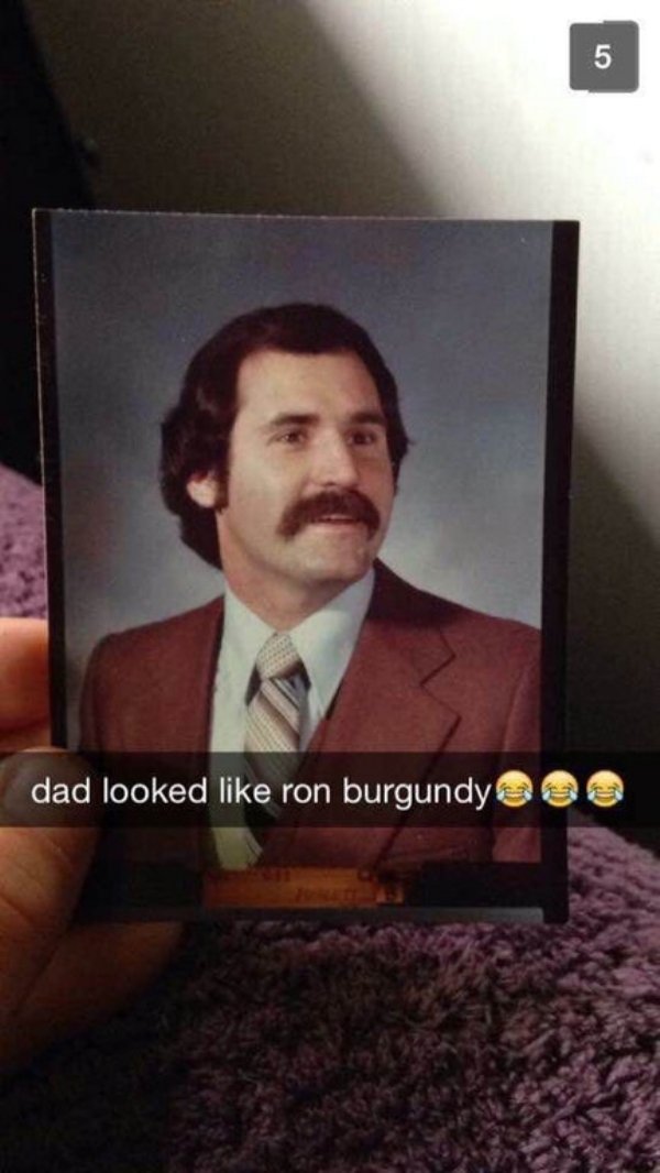 gentleman - dad looked ron burgundy