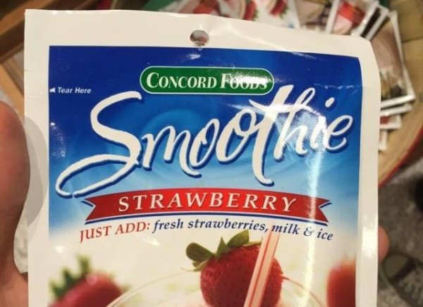 mix smoothie walmart - Concord Foods Tear Here Smoothie Strawberry Dd fresh strawberries, milk & Just Add fresh