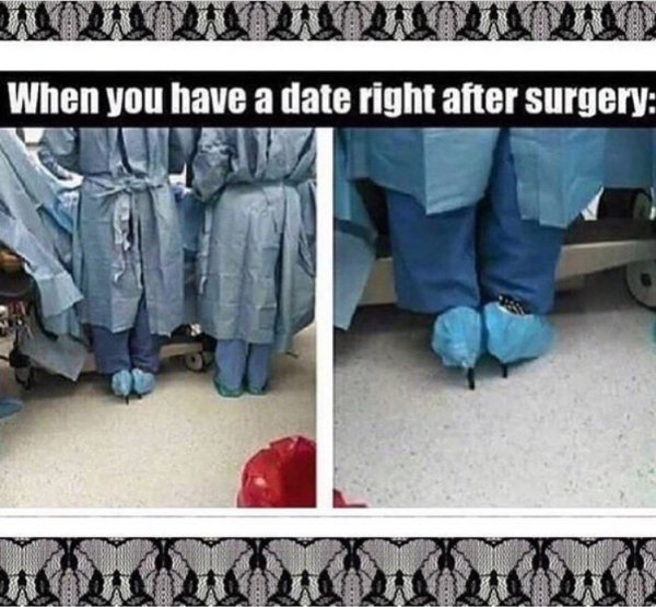 When you have a date right after surgery