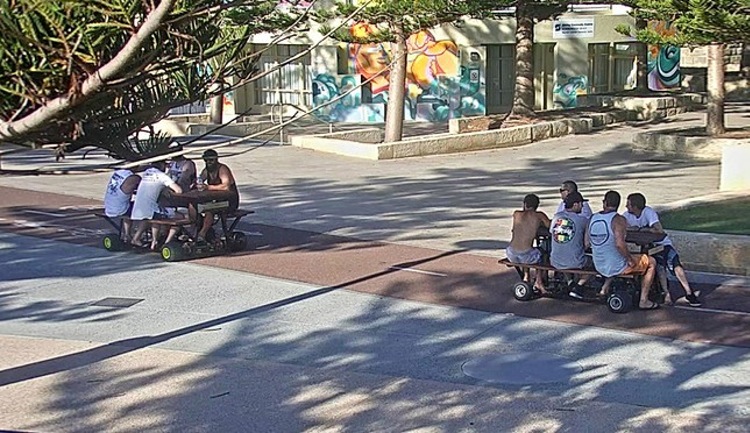 Mild Max: Perth Police Put a Stop to Motorized Picnic Tables
