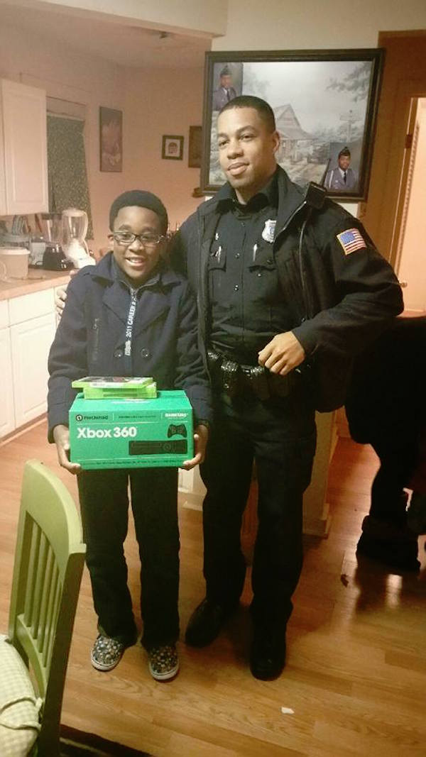 When officers responded to the scene, they began to interview the young boy. They discovered that he wouldn’t be asking for another one for Christmas. He told them, “My mom works long hours and several jobs…she uses that money to just pay the bills; I am not gonna even ask.”