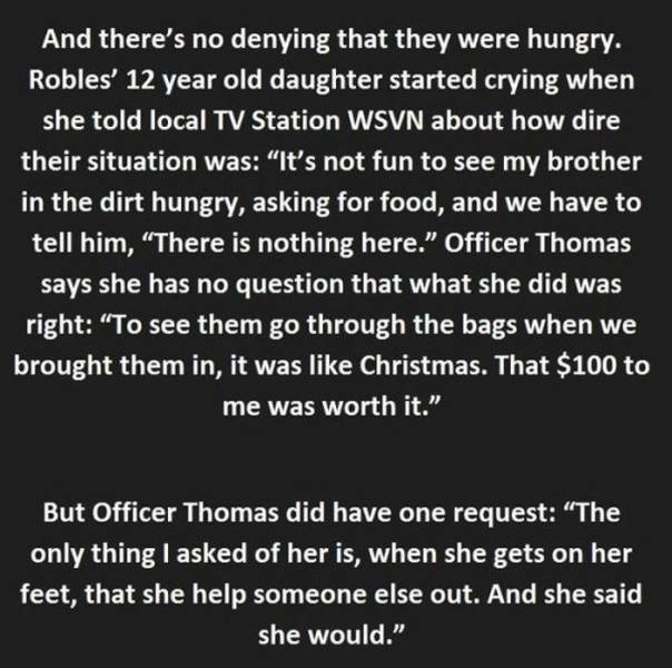 Female Police Officer Does the Kindest Thing -