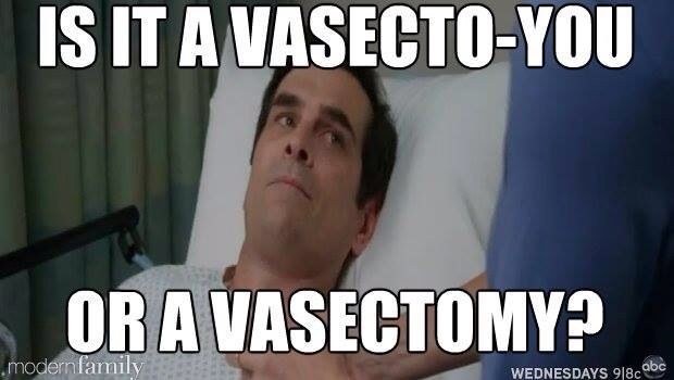 dad jokes-  photo caption - Is It A VasectoYou Or A Vasectomy? modernfamily Wednesdays 918c abc