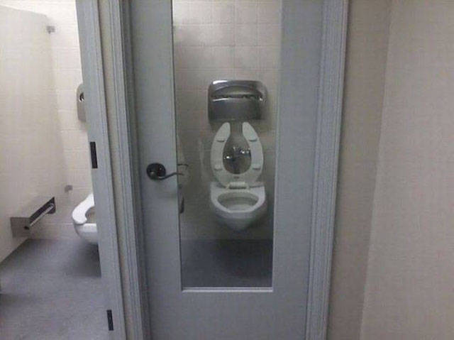 bathroom door fail
