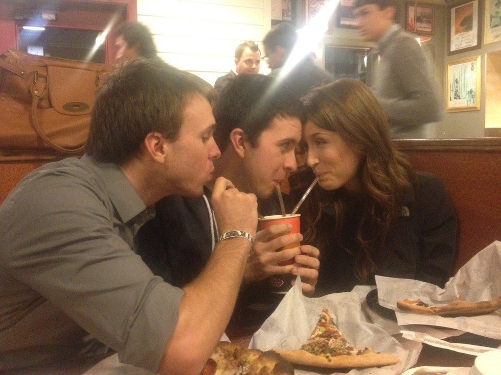 Awkward third wheels on dates