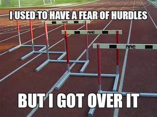 corny dad joke for your grandpa - Tused To Have A Fear Of Hurdles Aae Buti Got Over It