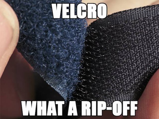 corny dad joke simple - Velcro What A RipOff