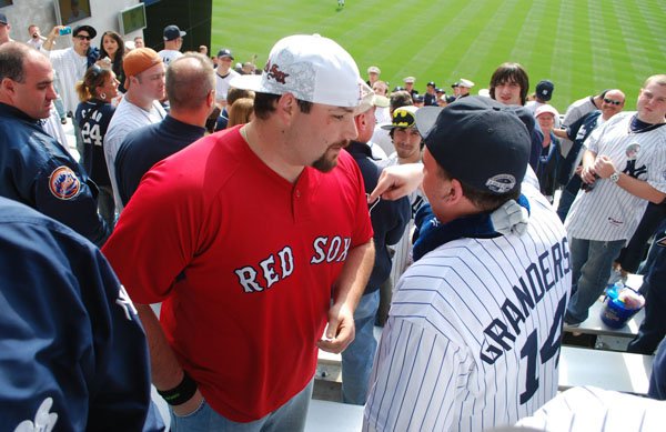 Being a Red Sox fan at Yankee stadium