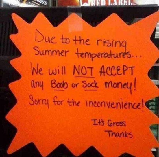 no boob or sock money - Ren Larei. Due to the rising Summer temperatures.. We will Not Accept any Boob or Sock money! Sorry for the inconvenience! It's Cross Thanks