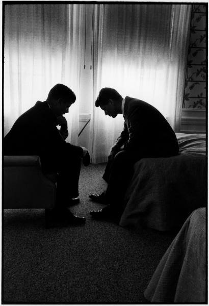 John F. and Bobby Kennedy in 1960.