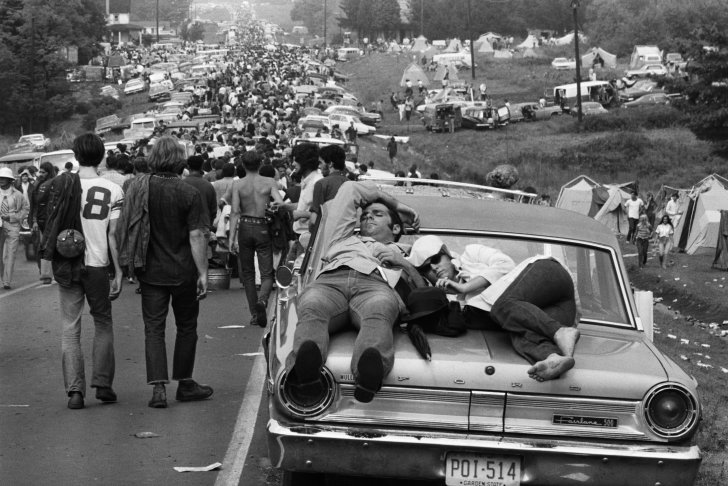 The road leading to Woodstock in 1969.