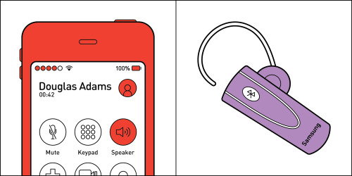 there are two types of people - 00000 100% Douglas Adams Mute Keypad Speaker