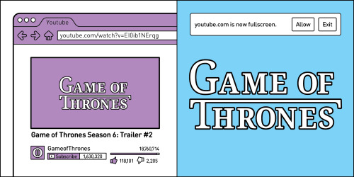 2 kinds of people - 000 6 Youtube youtube.comwatch?vEldib Erg youtube.com is now fullscreen allow Exit Game Of Thrones Game Of Thrones Game of Thrones Season 6 Trailer GameofThrones O we 2.205