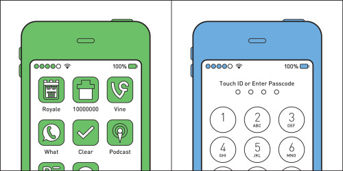 two types of people phone - 100% O 00000 100% Touch Id or Enter Passcode Oooo Royale 10000000 Vine What Clear Podcast