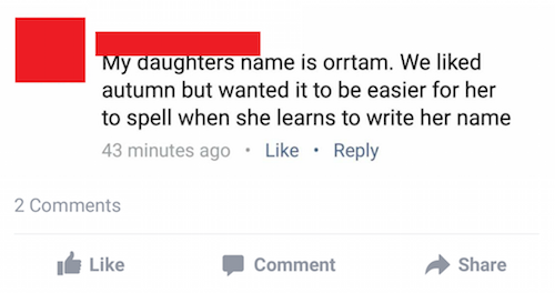 diagram - My daughters name is orrtam. We d autumn but wanted it to be easier for her to spell when she learns to write her name 43 minutes ago 2 Comment