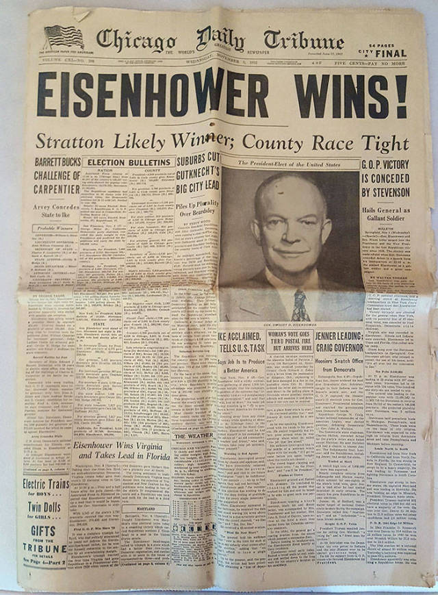 “Eisenhower elected – 1952”