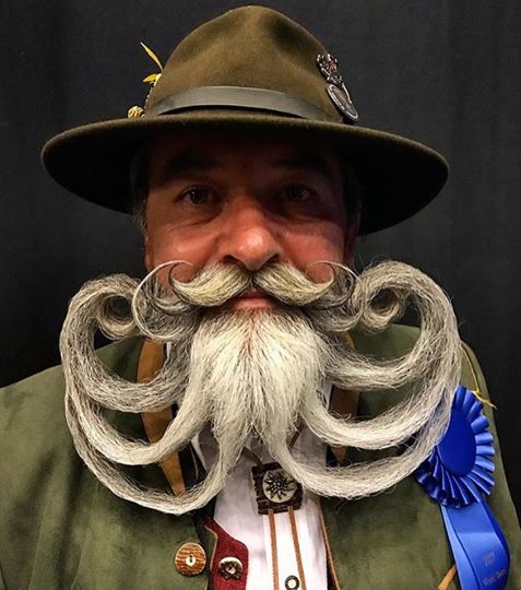 Partial Beard Freestyle 1st place winner at the 2017 #RemingtonBeardBoss World #Beard and #Moustache Championships!!
