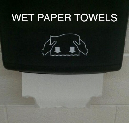 First World problem - Wet Paper Towels