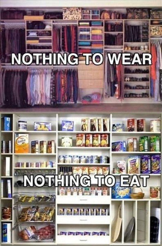 nothing to wear nothing to eat