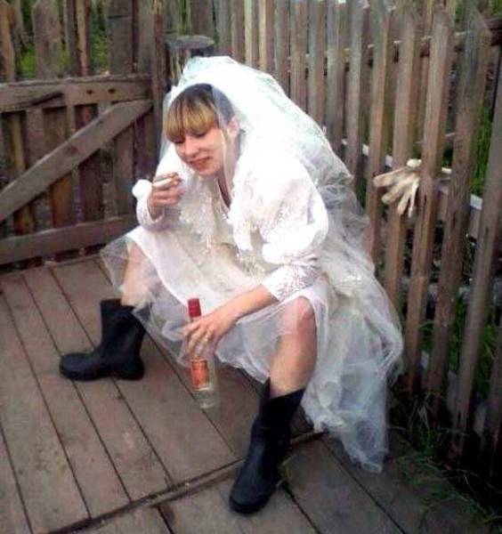 funny wedding bride