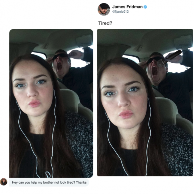 james fridman - James Fridman fami1 Tired? Hey can you help my brother not look tired? Thanks
