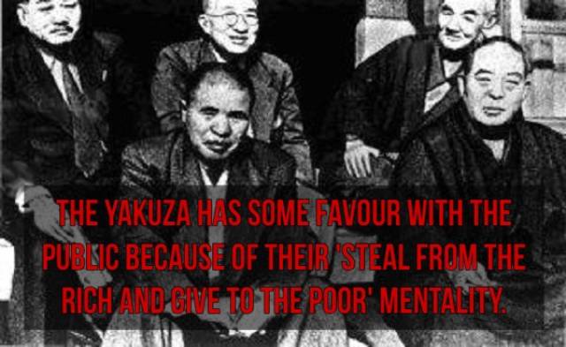 The Yakuza Has Some Favour With The Pubisic Because Of Their Steal From The Rich Andgne To The Poor' Mentality.