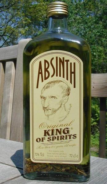 King of Spirits Absinthe 140

Proof, 70% alcohol.

Made in the Czech Republic.