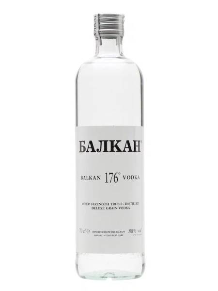 Balkan 176 Vodka

176 Proof, 88% alcohol.

Made in Bulgaria.