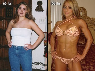body transformation stunning body transformations - 165 lbs 105 lbs