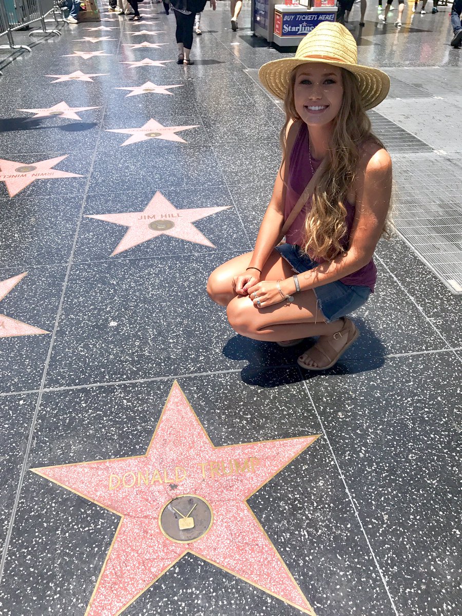 Hollywood walk of fame Donald Trump star