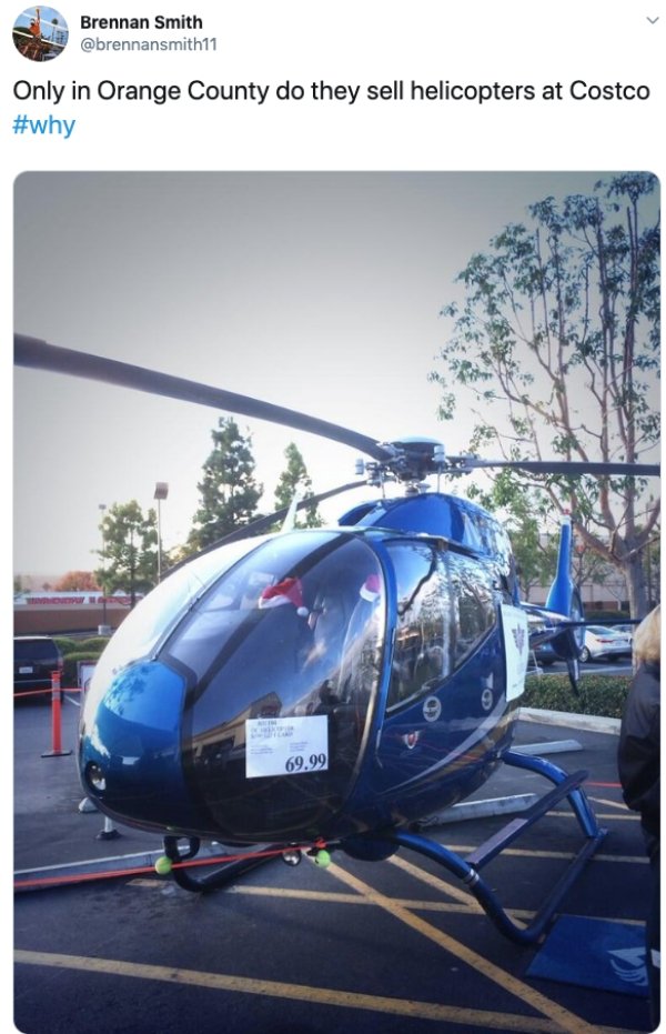 helicopter rotor - Brennan Smith Only in Orange County do they sell helicopters at Costco 69.99