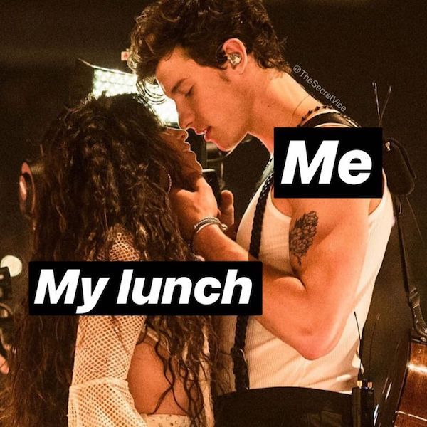 shawn mendes and camila cabello vma - Me My lunch