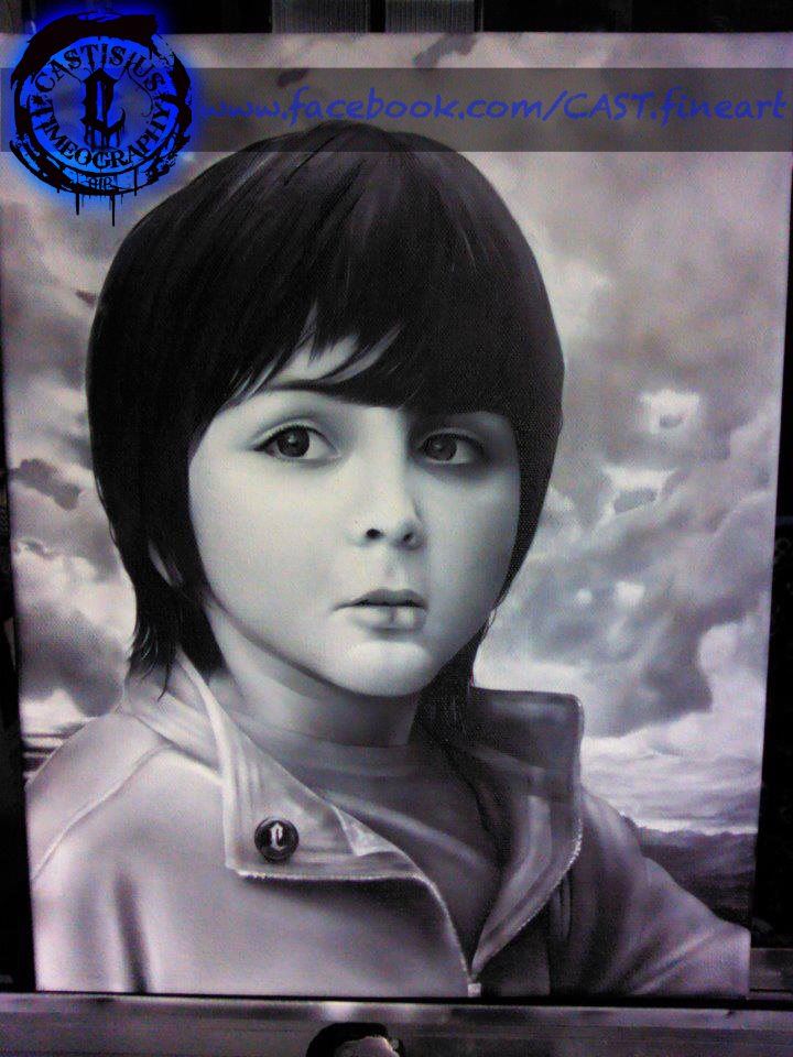 custom airbrushed portrait of my son AMADEUS.
message me for more info
 this was done earlier this year