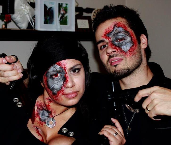 Crazy cool face paint for Halloween