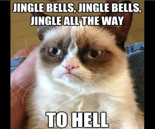 Grumpy Cat grumpy cat wrong - Jingle Bells, Jingle Bells, Jingle All The Way To Hell
