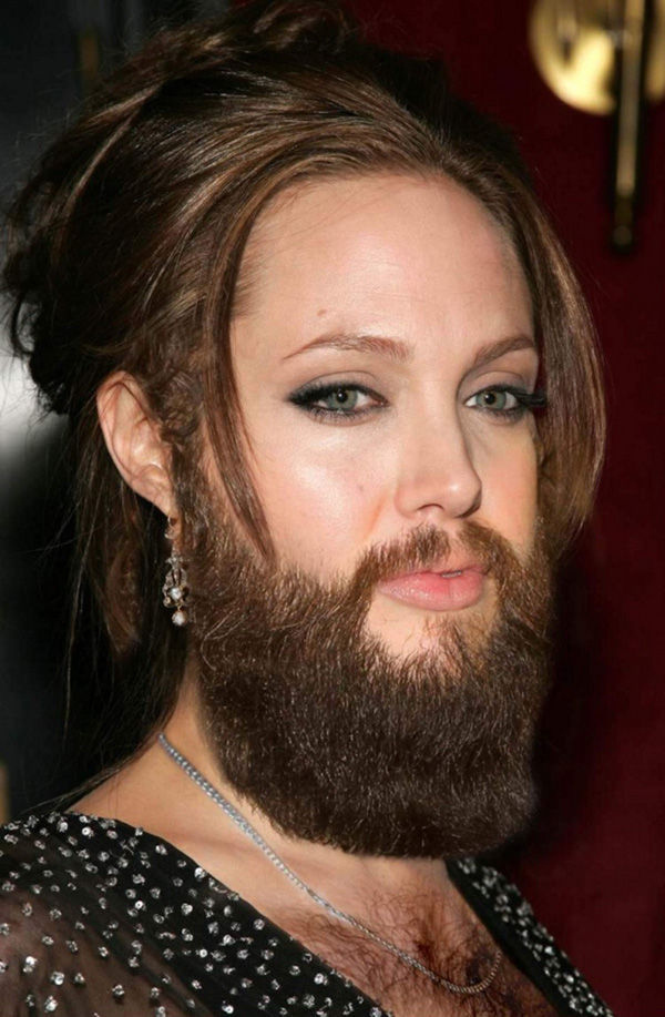 Female Celebrities with Beards.