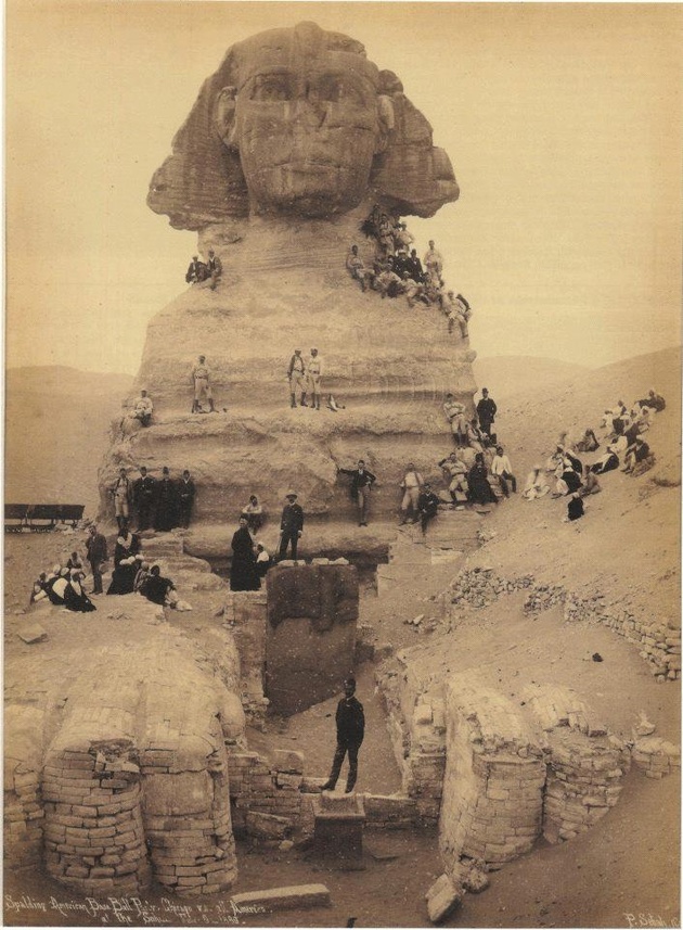 The Sphinx, circa 1850.