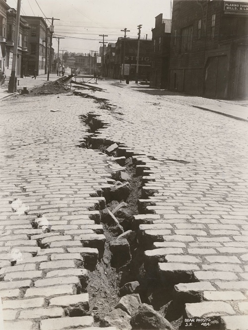 Folsom Street, San Francisco after the Great Earthquake of April 18th, 1906.