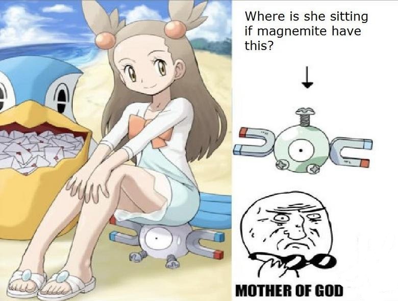 What is she sitting on?