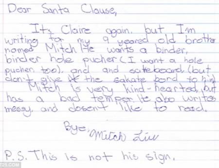 10 hilarious letters to santa